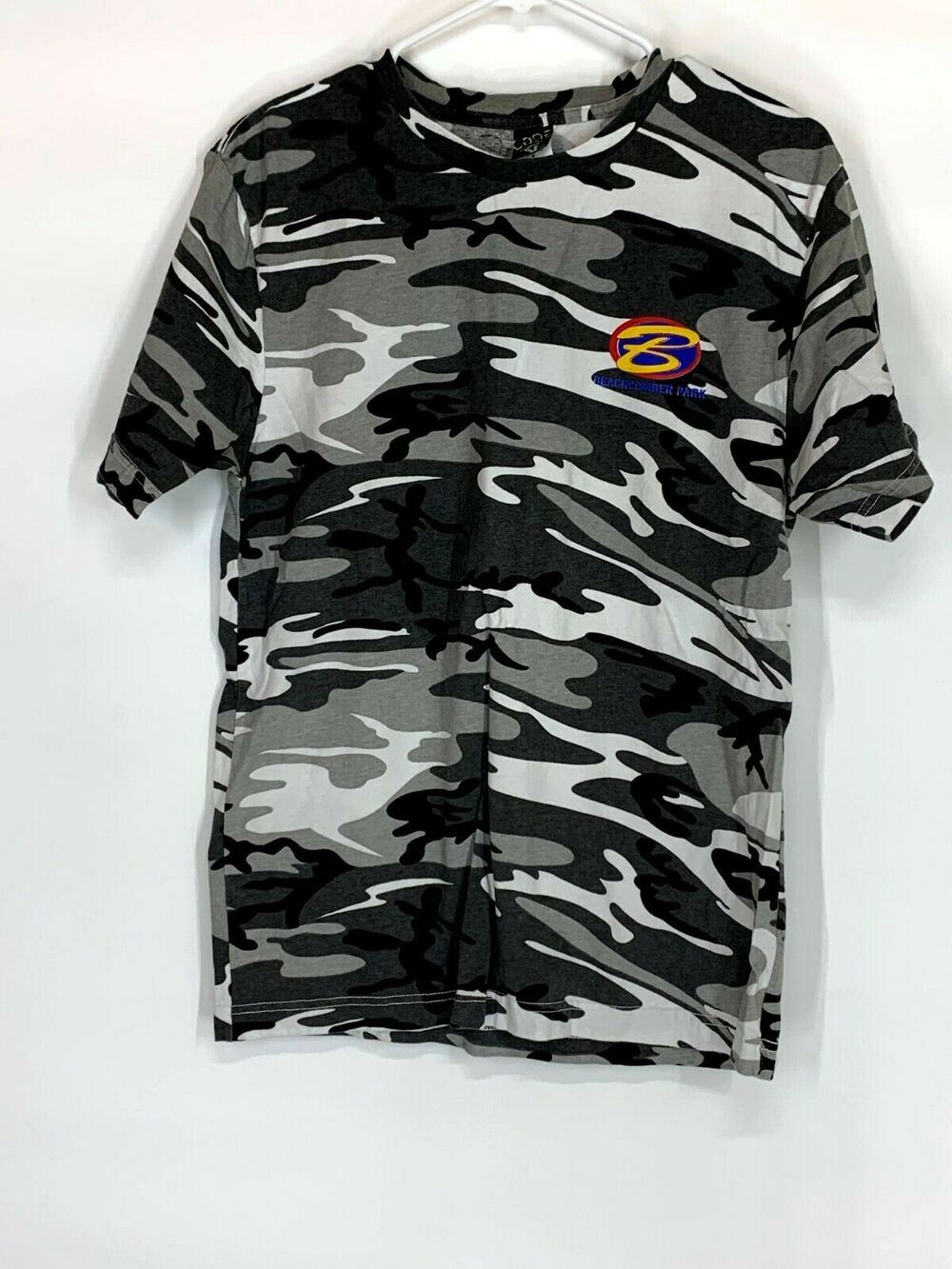 Code 5 Beachcomber Park Black Gray Camouflage T-Shirt Men’s Size Medium